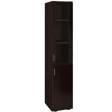 Шкаф узкий высокий двухдверный со стеклом в деревянной раме (правый) Статус ФР-6.1+ФР-8.0Пр+С-504+КН-4.5Л