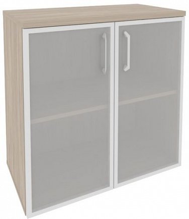 Шкаф низкий широкий (2 низких фасада стекло в раме) Onix O.ST-3.2R