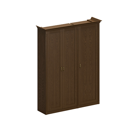 Шкаф высокий комбинированный (для одежды узкий + для документов с закрытыми дверями)  Perseo ПС 343 ДМ