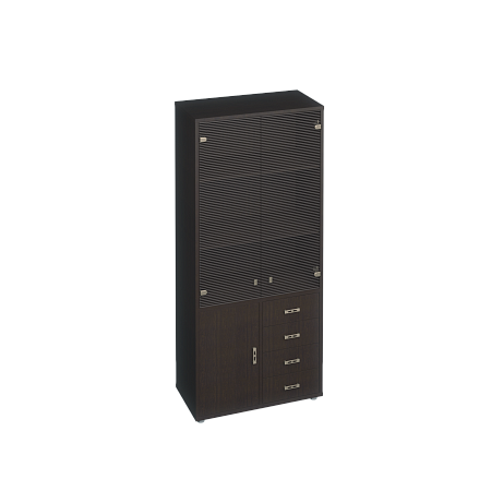 Шкаф для документов с пескоструйными дверями Дуглас КМ-10118П