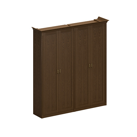 Шкаф высокий комбинированный (для одежды + для документов с закрытыми дверями) Perseo ПС 352 ДМ