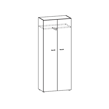 Шкаф высокий для одежды T 45 IDEW86S NO/T45