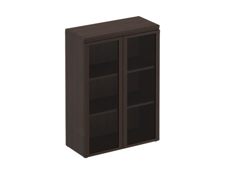 Шкаф для документов средний со стеклянными дверями Mark МК 312