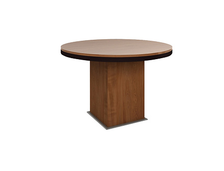 Круглый переговорный стол на деревянной опоре Eko 7090