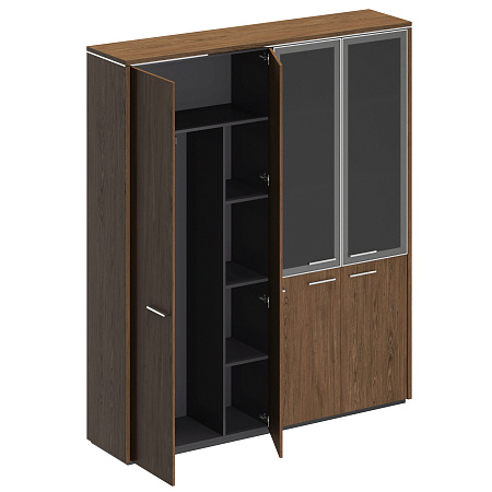Шкаф комбинированный (для одежды + со стеклом)  Velar ВЛ 359 ДТ