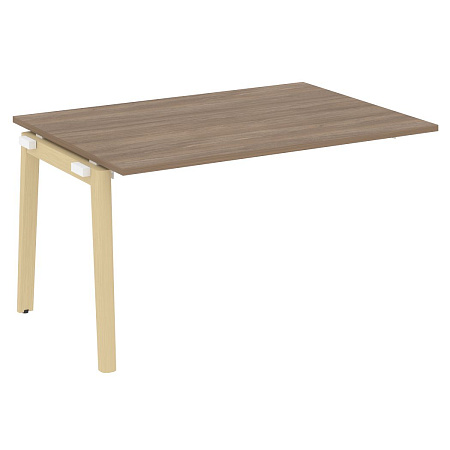 Проходной наборный элемент переговорного стола, опоры - массив дерева 138х98см Onix Wood OW.NPRG-3