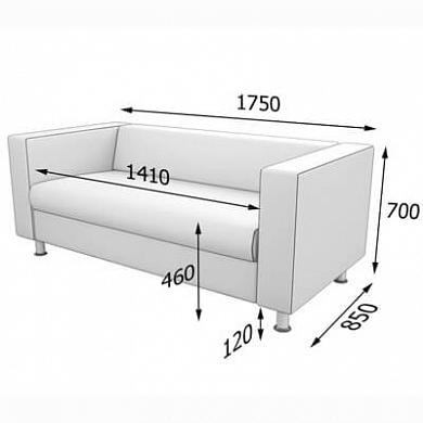 картинка Офисный диван 3-х местный Алекто ALE3