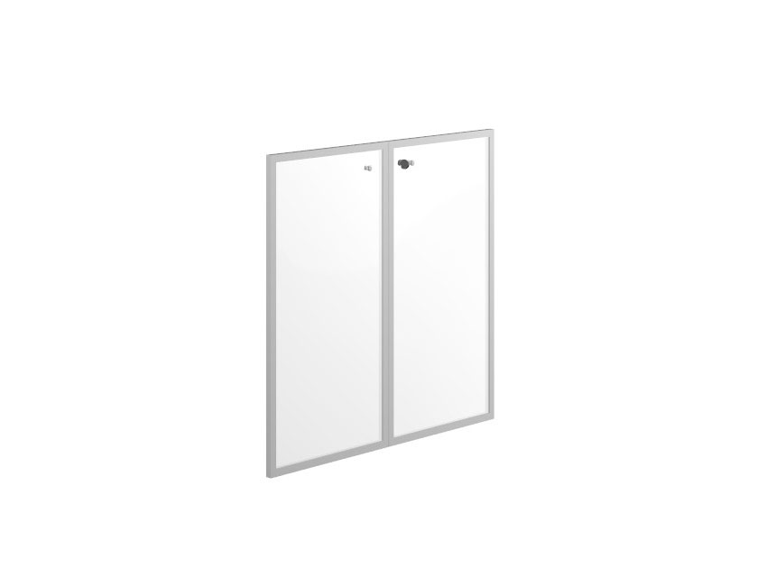 картинка Двери для буазери, стекло белое, рама хром X7 BOATDRI0 L