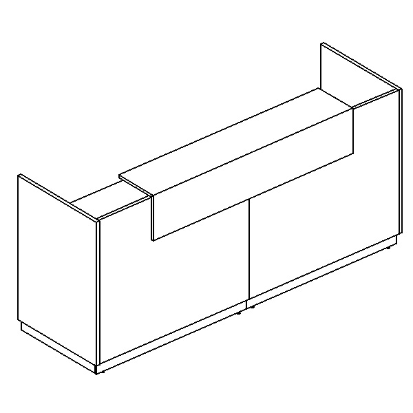 картинка Стойка ресепшен прямая А4 9834-2