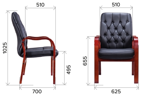 фото Кресло Everprof Monaco Wood CF Экокожа