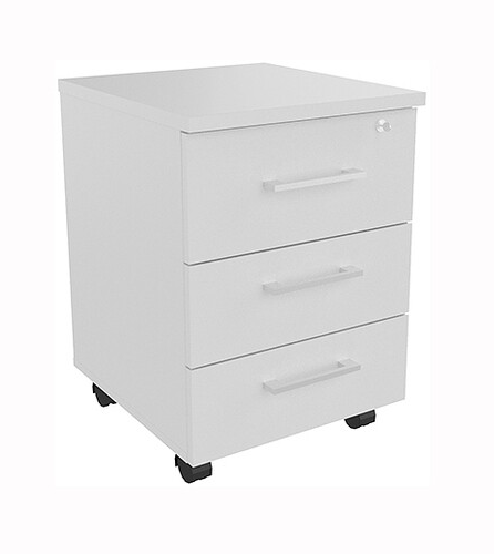 Тумба подкатная 3 ящика с центральным замком Steel Evo 19300