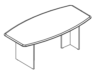 Стол для переговоров фигурный на опорах ДСП Alta МР 187