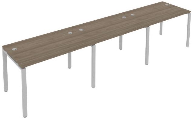картинка Рабочая станция на 3 раб.места на П-образном м/к 360x72 см Metal System Quattro 4*4 40БП.СМ-3.2