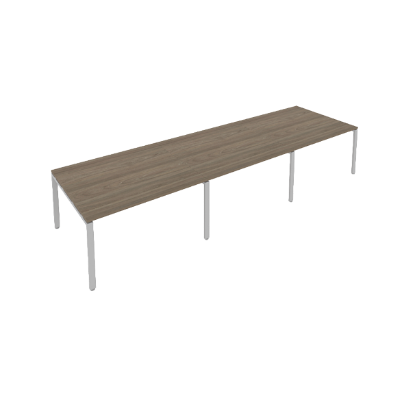 картинка Переговорный стол (3 столешницы) на П-образном м/к 420x123 см Metal System Quattro 5*5 50БП.ПРГ-3.3