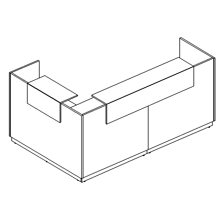 картинка Стойка ресепшен угловая правая А4 9874