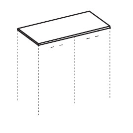 Топ для 2-х дверного шкафа Element МР 1212090