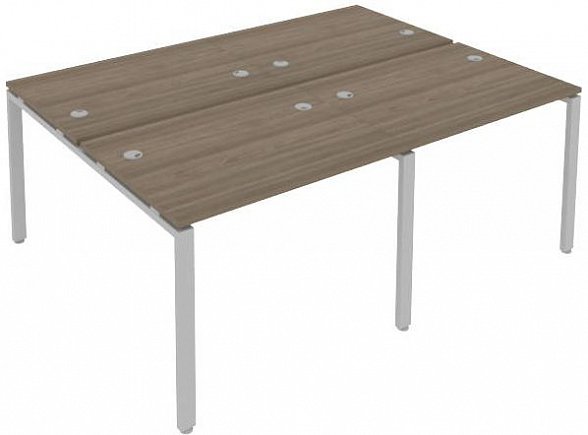 картинка Рабочая станция на 4 раб.места на П-образном м/к 200x147 см Metal System Quattro 4*4 40БП.СМ-4.1