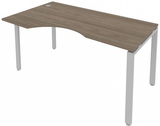 картинка Стол криволинейный левый на П-образном м/к 160x90 см Metal System Quattro 4*4 40БП.СА-1 Л