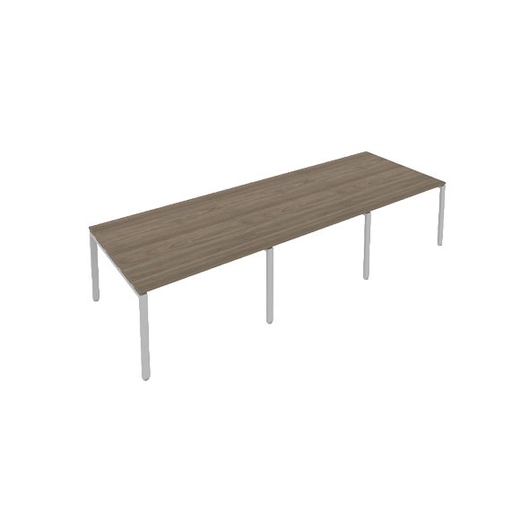 картинка Переговорный стол (3 столешницы) на П-образном м/к 360x123 см Metal System Quattro 4*4 40БП.ПРГ-3.2