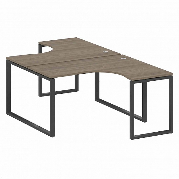 картинка Рабочая станция криволинейная на О-образном м/к 140x243 см Metal System Quattro 4*4 40БО.РАС-СА-2.3
