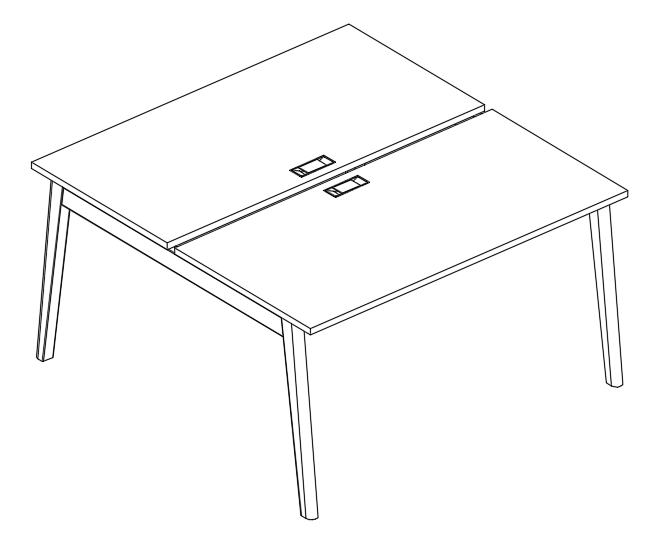картинка Рабочая станция (2х140) Albero АЛ 9174