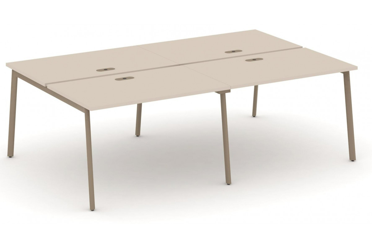 Рабочая станция на 4 места 236x150 см Estetica ES.D.RS-4.2.LP