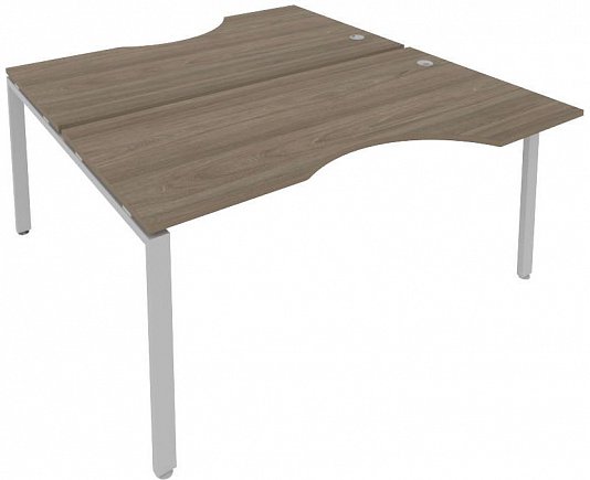 картинка Рабочая станция криволинейная на П-образном м/к 160x183 см Metal System Quattro 4*4 40БП.РАС-СА-2.1