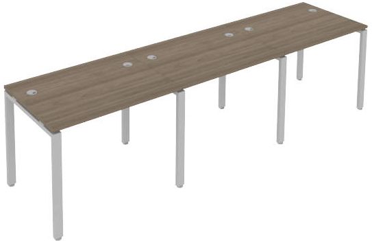 картинка Рабочая станция на 3 раб.места на П-образном м/к 300x72 см Metal System Quattro 4*4 40БП.СМ-3.1