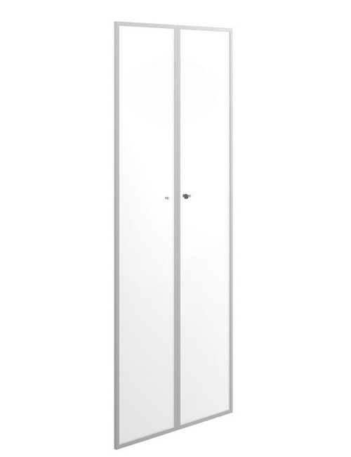 картинка Двери для буазери, стекло белое, рама хром X8 BOATDSUD L