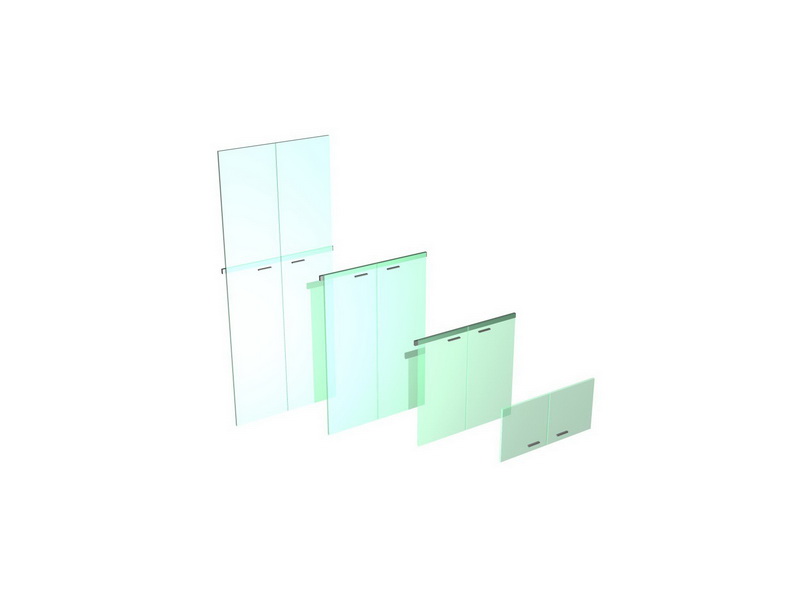картинка Двери для буазери, стекло белое, рама алюминий X7 BOATDBAD A