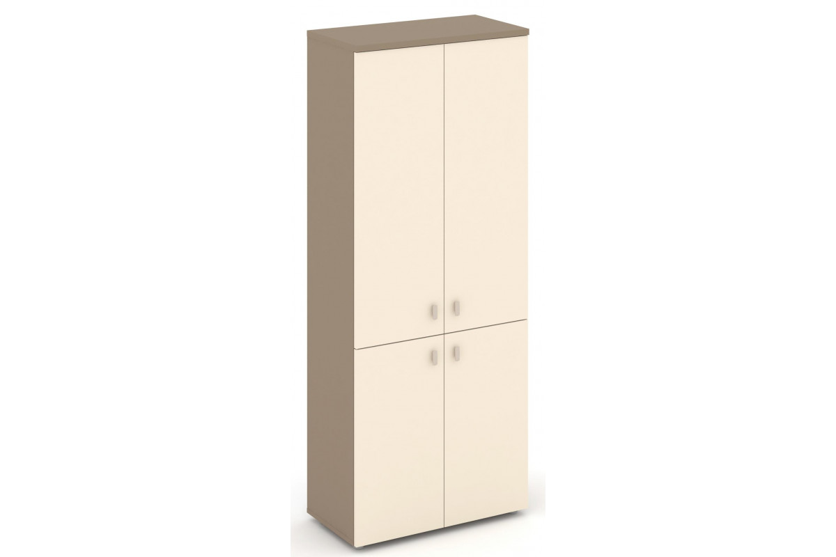 Шкаф высокий широкий (2 низких фасада ЛДСП + 2 средних фасада ЛДСП) Estetica ES.ST-1.3
