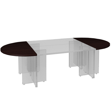 картинка Столешница полукруглая 140 см стола для переговоров Форум С-ФР-1.4.3