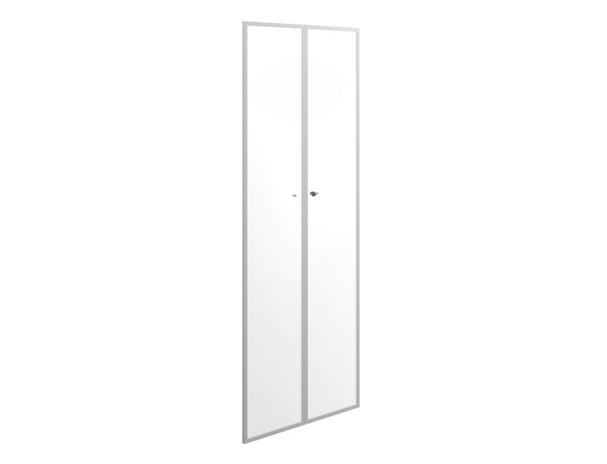 картинка Двери для буазери, стекло белое, рама хром X7 BOATDSUD L