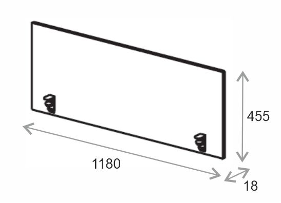 Экран (фронтальный) Everprof EVO 254P006 1180х18x455