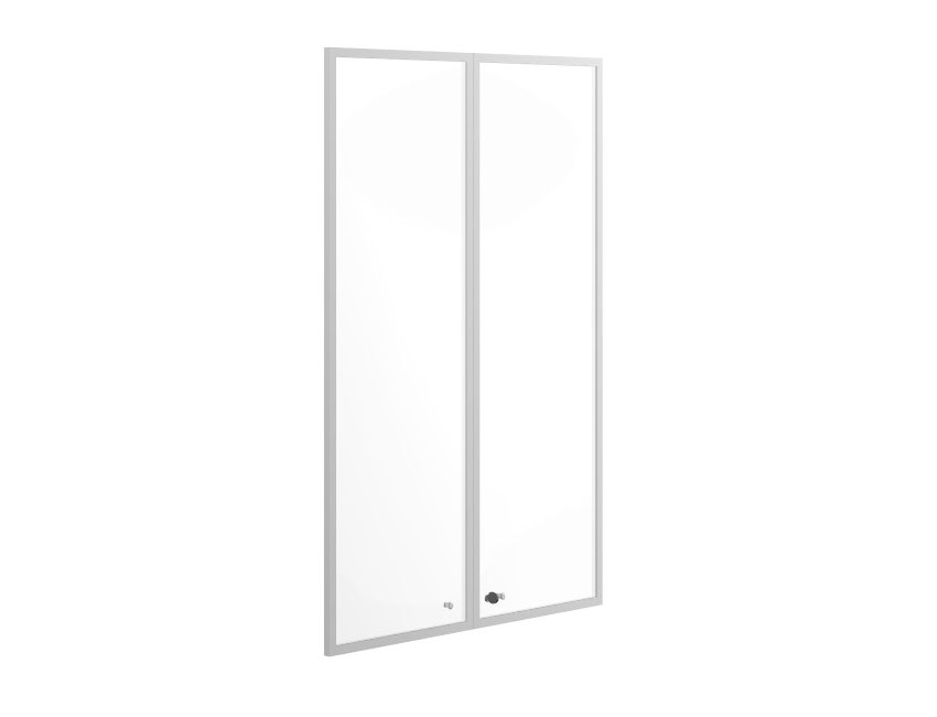 картинка Двери для буазери, стекло белое, рама хром X7 BOATDMAD L