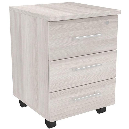 Тумба подкатная 3 ящика с центральным замком Steel 19300