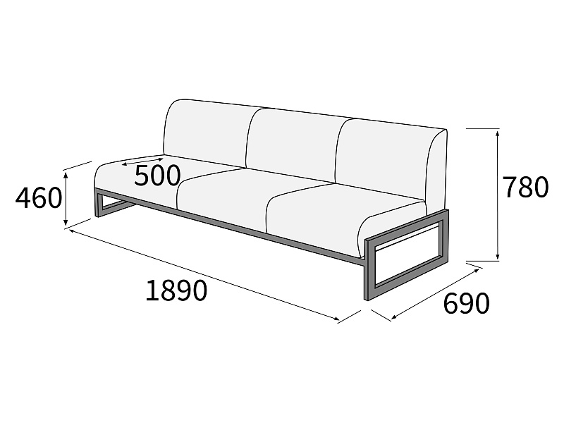 картинка Диван 3-х местный Сигма Д3