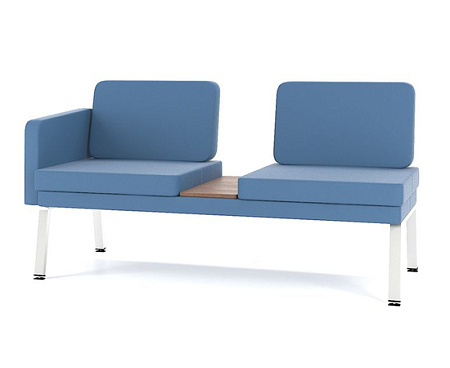 Модуль угловой двухместный M25-2DLT (2DRT) Bench toForm 1535*650*h800