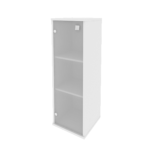 Шкаф узкий средний закрытый со стеклом левый Стайл (STYLE) Л.СУ-2.4Л