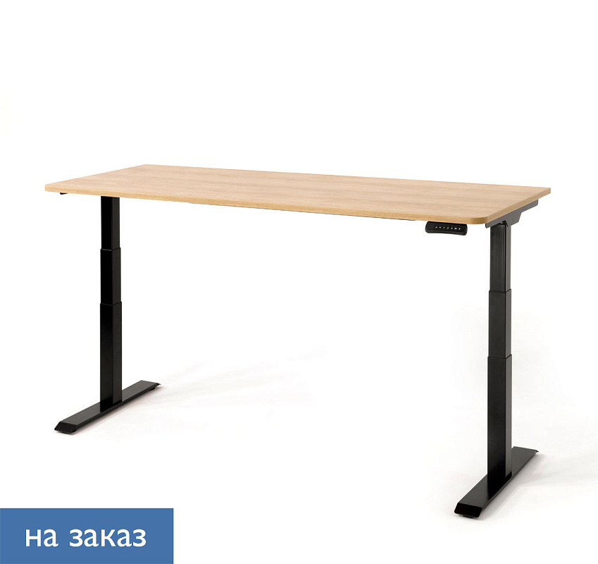 картинка Стол письменный 160*75 SKID 209 102 6Z (RAL9005 Black)