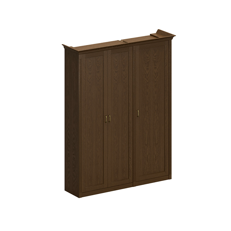 картинка Шкаф высокий комбинированный (для одежды узкий + для документов с закрытыми дверями)  Perseo ПС 343 ДМ