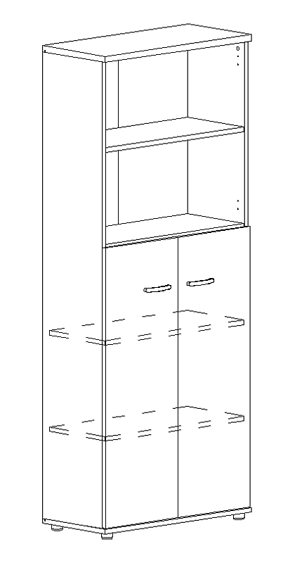 картинка Шкаф для документов полузакрытый Albero А4 9378