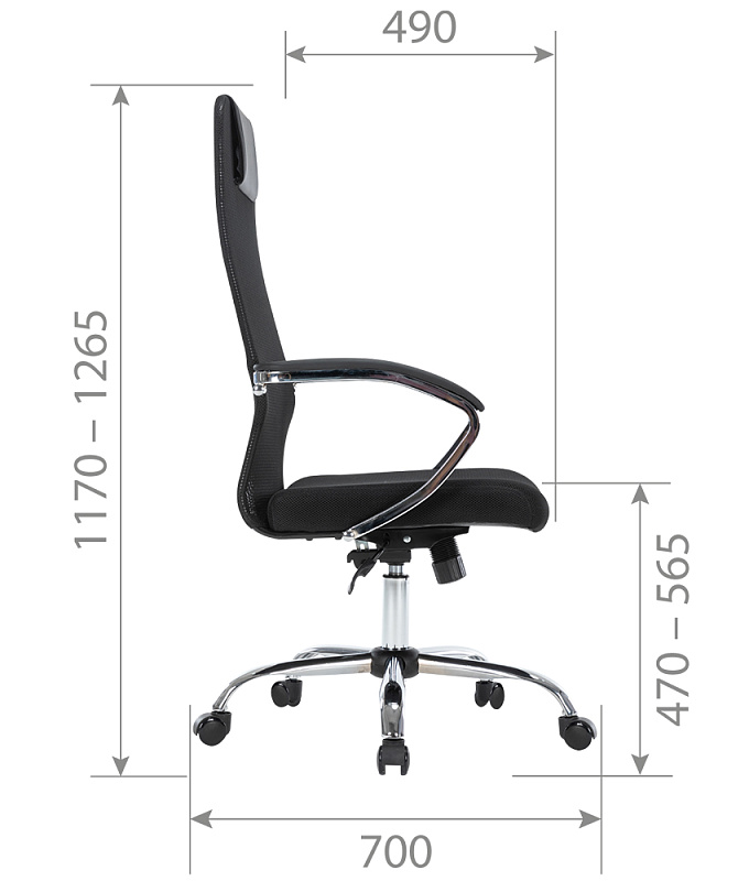картинка Офисное кресло CHAIRMAN CH612 хром