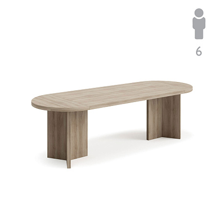 Стол для переговоров 250х90 LAVA/TERRA Conference table 250x90_Гавана