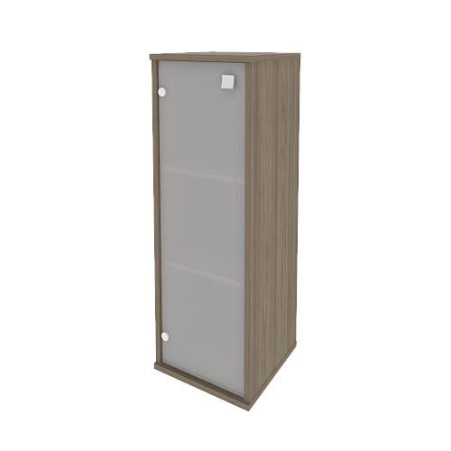 Шкаф узкий средний закрытый со стеклом левый Стайл (STYLE) Л.СУ-2.4Л