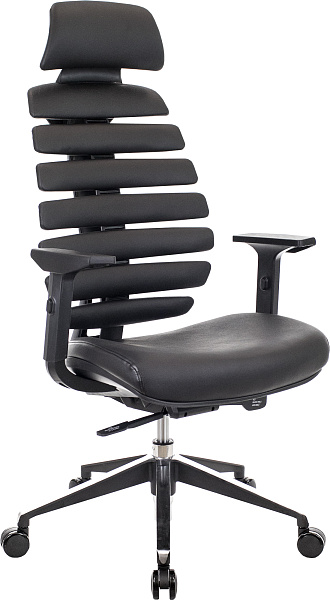 фото Кресло Everprof Ergo Black Кожа Черный