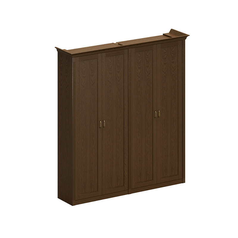 картинка Шкаф высокий комбинированный (для одежды + для документов с закрытыми дверями) Perseo ПС 352 ДМ