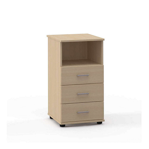 Тумба приставная 3 ящика с нишей 39,6х45 см Лайт Эдем ЛТ-3.1