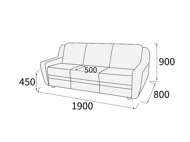 картинка Диван 3-х местный Кронос Д3