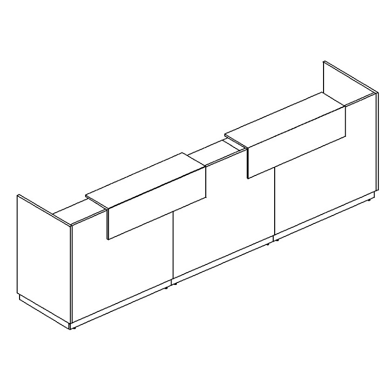 картинка Стойка ресепшен прямая А4 9834-3